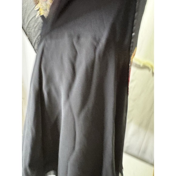 Metro 22 Ladies 2X Black Dress, With Floral Sheer Overlay BoHo - Picture 10 of 12